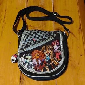 💚Monster High Black & Silver Crossbody Bag